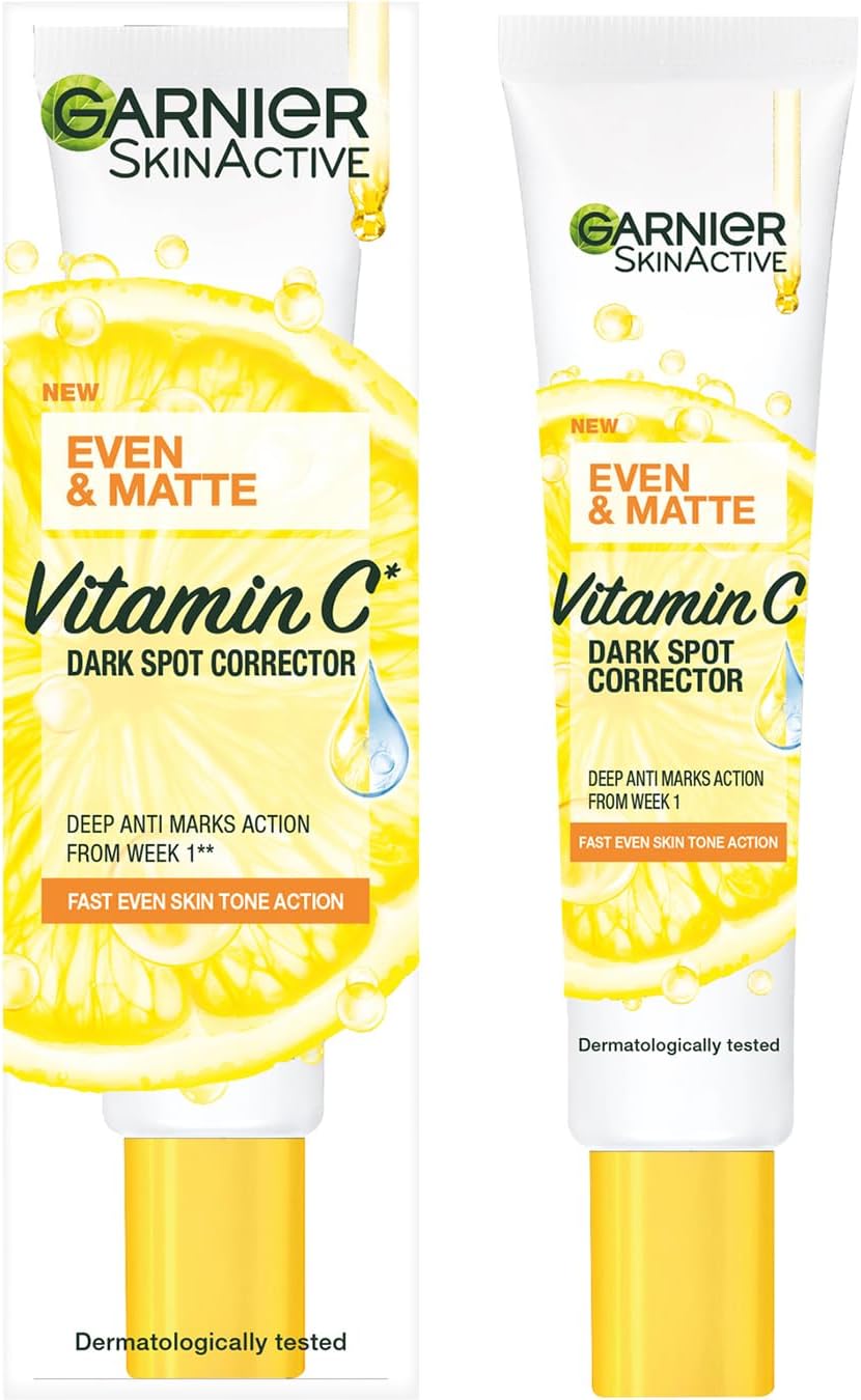 Garnier Even and Matte Vitamin C Booster Serum and Dark Spot Bundle 2-Piece Set
