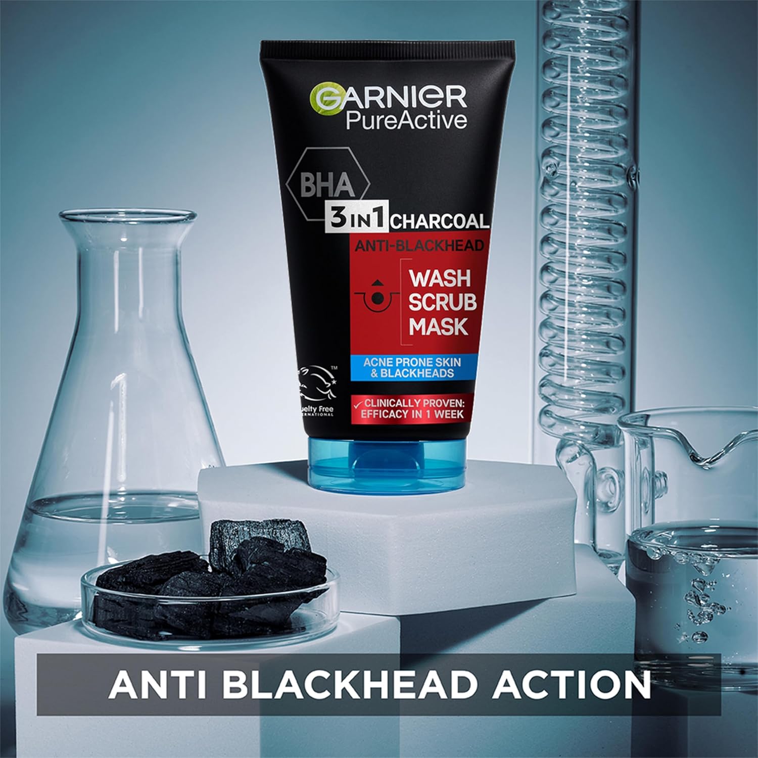 Garnier Charcoal Serum Regime Bundle Set 3 piece
